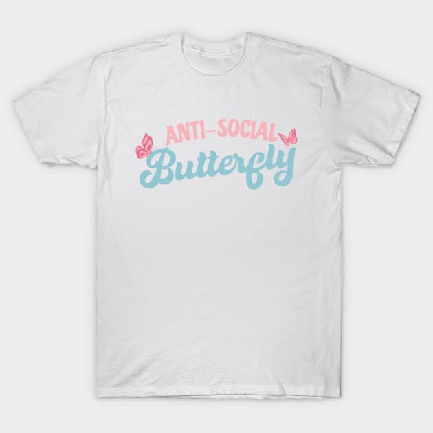 Anti-Social Butterfly T-Shirt by TKO tees